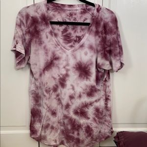 American Eagle Maroon TieDye Soft&Sexy T-shirt